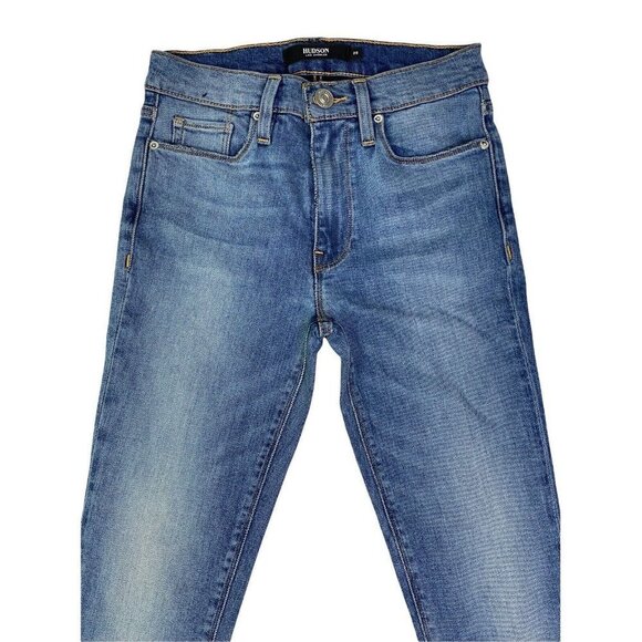 Hudson Womens Blue Barbara High Waist SPR Pockets Denim Skinny Jeans Size 25 - Picture 2 of 8